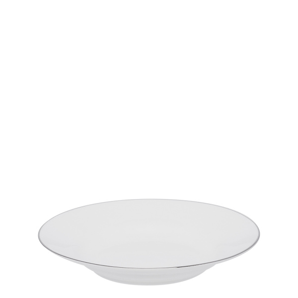 Talerz głęboki 23 cm z platynowym brzegiem - Premium Platinum Line