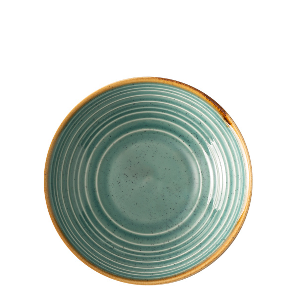 Talerz głęboki Spiral Sand turkusowy 19,5 cm – Gaya