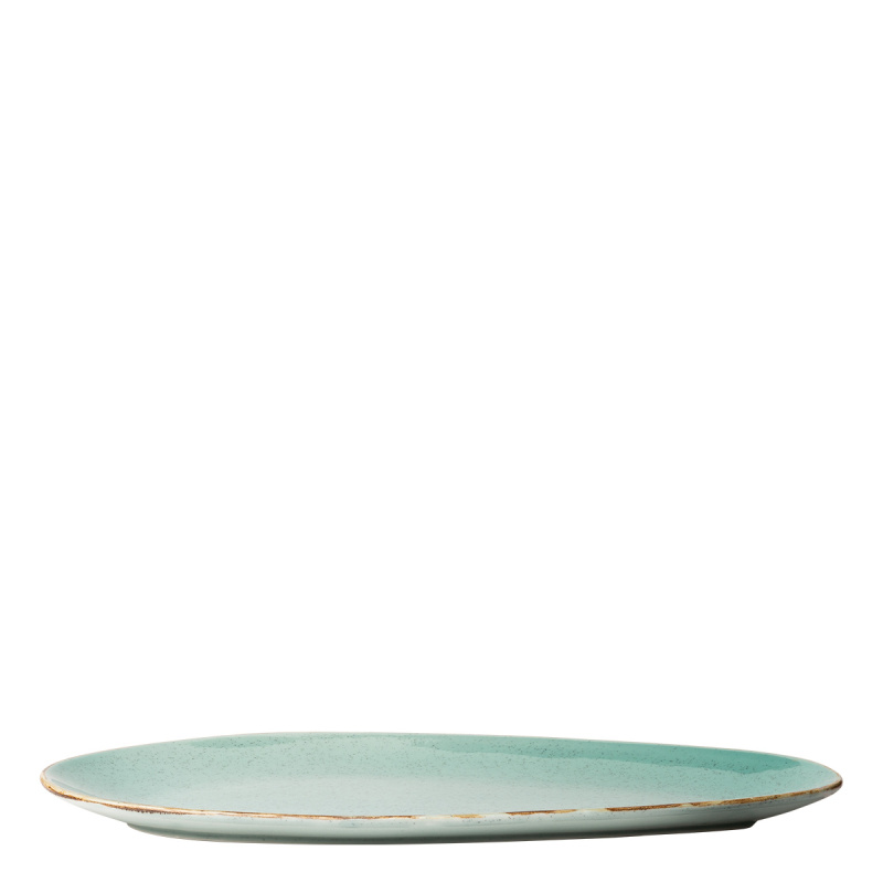 Talerz owalny Sand turkusowy 41 cm – Gaya