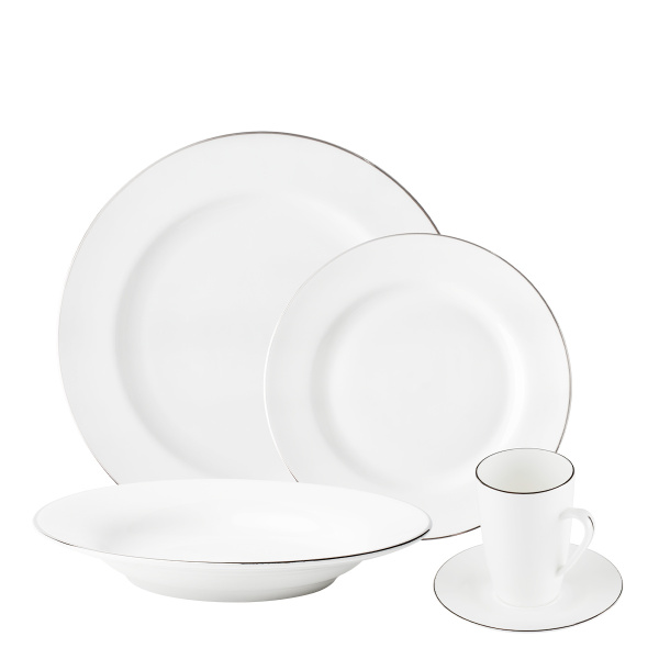 Zestaw porcelanowy 20 el. - Premium Platinum Line