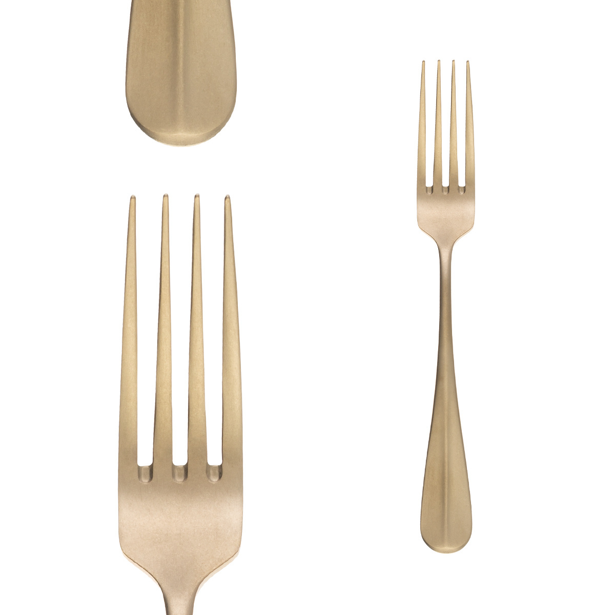 Zestaw sztućców 30 szt. - Baguette Vintage PVD Champagne Stone Wash