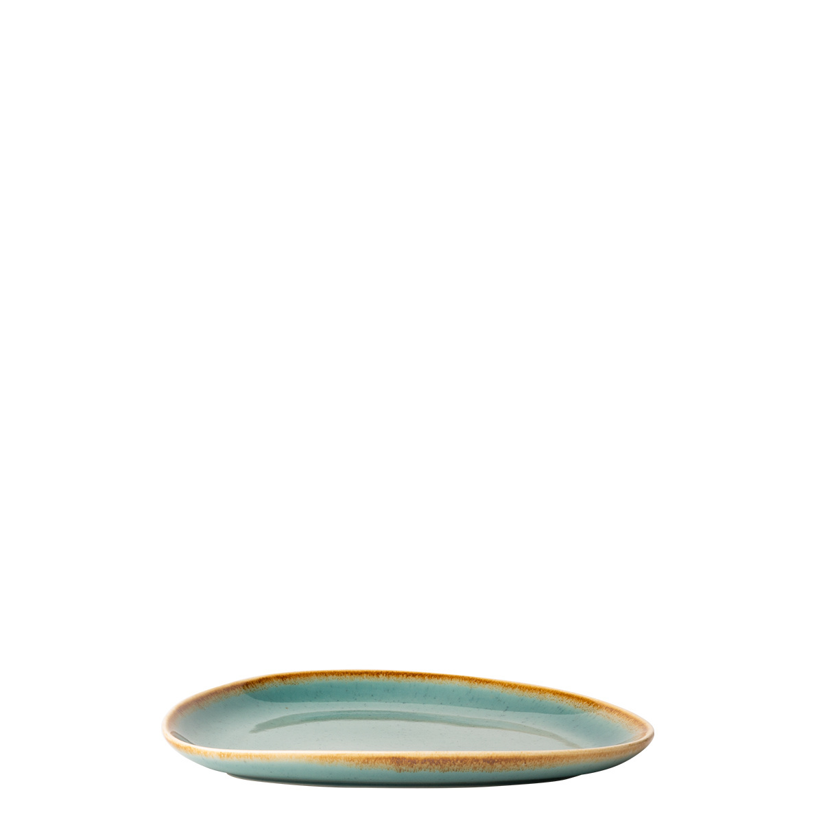 Talerz Triangle Sand turkusowy 20,5 x 15,9 cm – Gaya