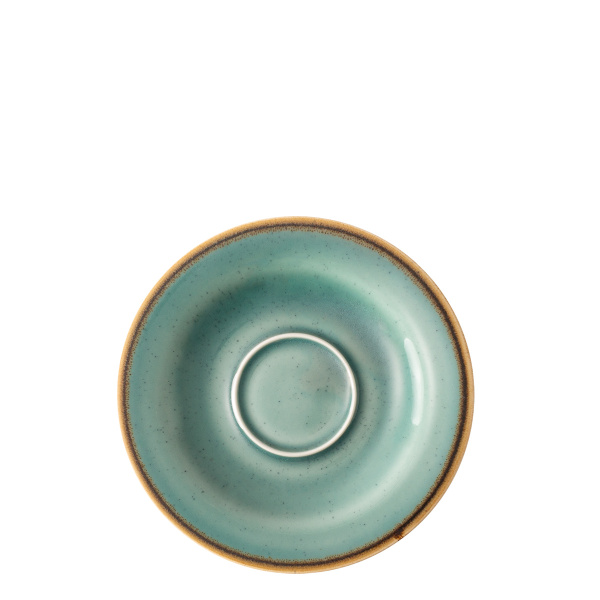 Spodek do kawy 15,5 cm - Gaya Sand turkusowy