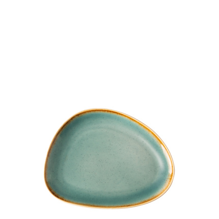 Talerz Triangle Sand turkusowy 20,5 x 15,9 cm – Gaya