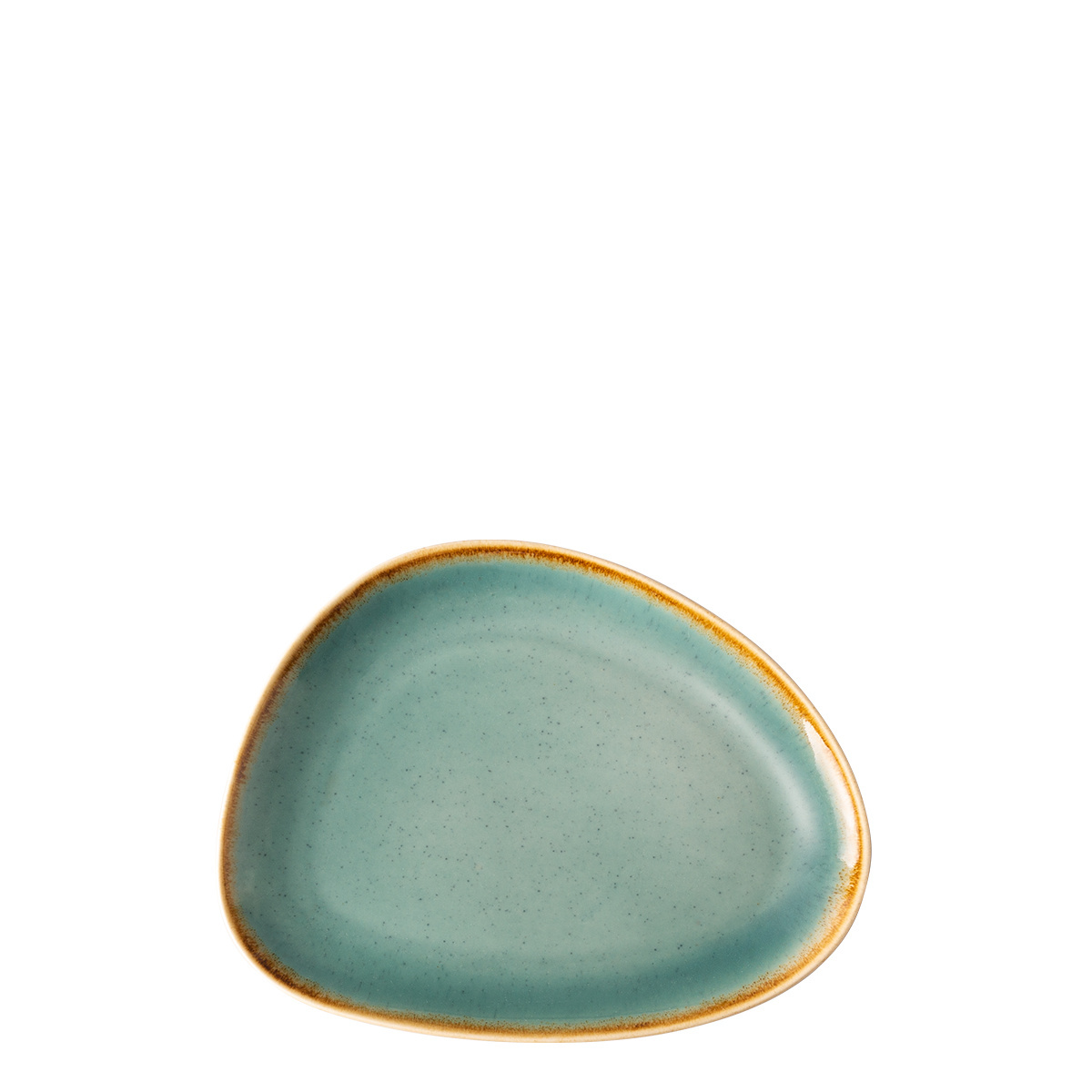 Talerz Triangle Sand turkusowy 20,5 x 15,9 cm – Gaya