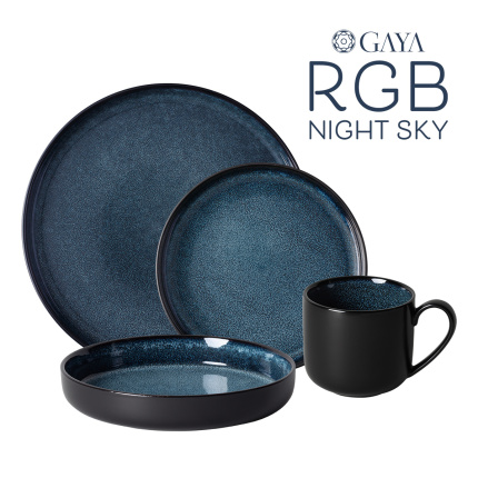 Zestaw porcelanowy 16 el. - Gaya RGB Night Sky Lunasol