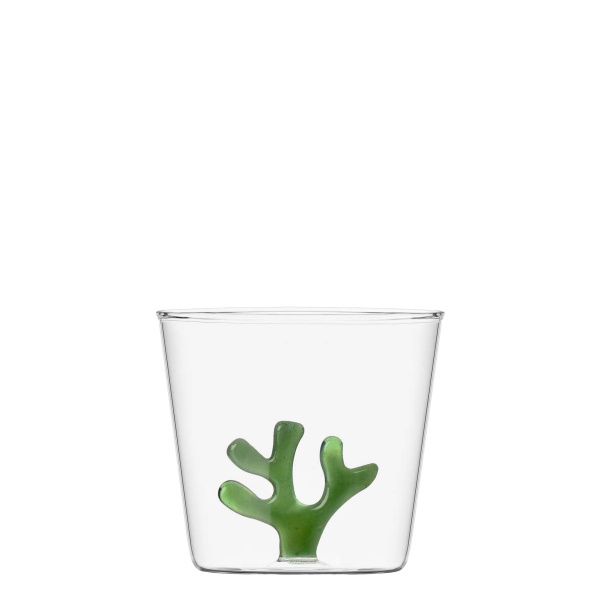 Szklanka z zielonym koralem 350 ml