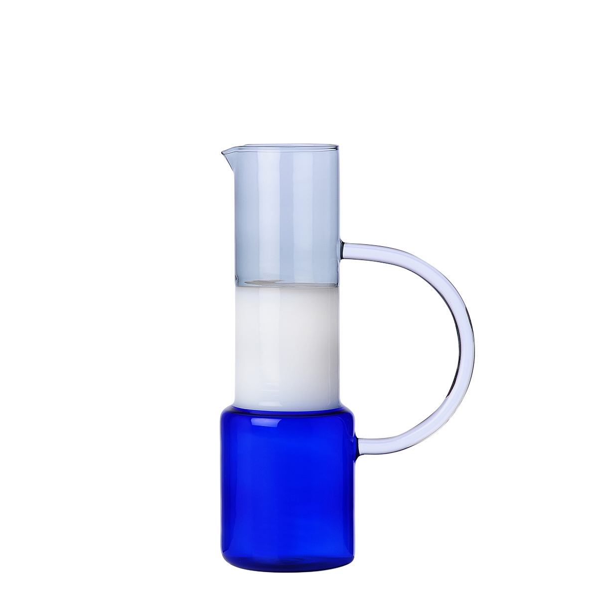 Dzbanek niebieski/biały/dymny 1,2 l - Ichendorf
