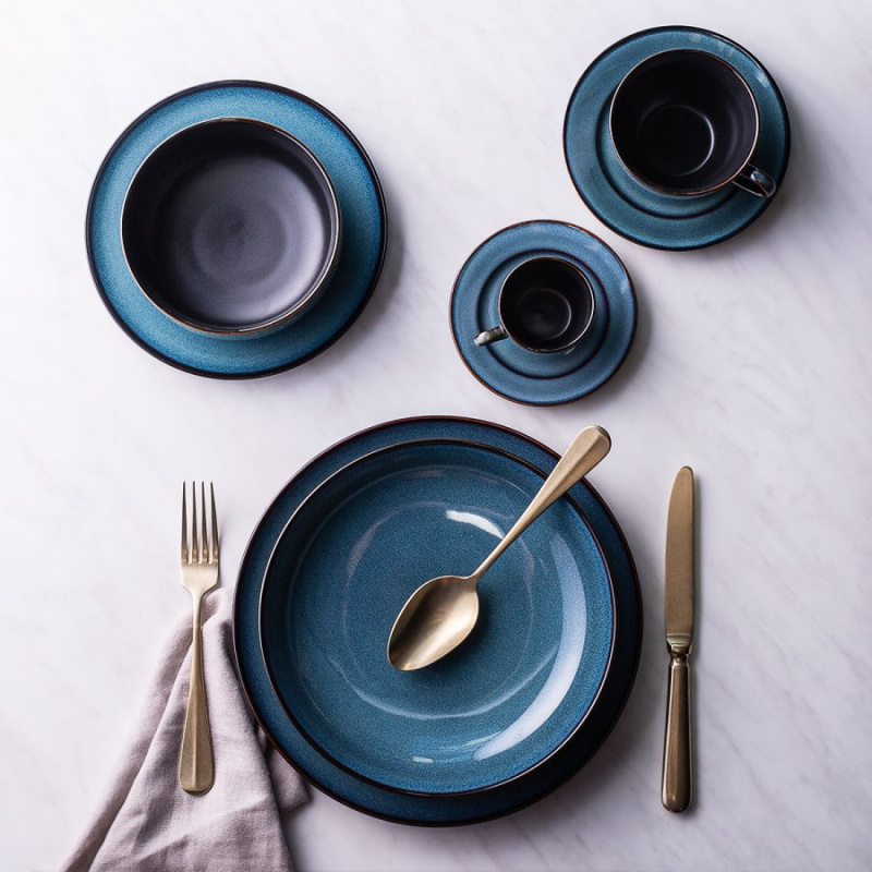 Zestaw talerzy ceramicznych 12 szt. – Elements Night