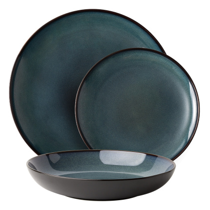Zestaw talerzy ceramicznych 12 szt. – Elements Night