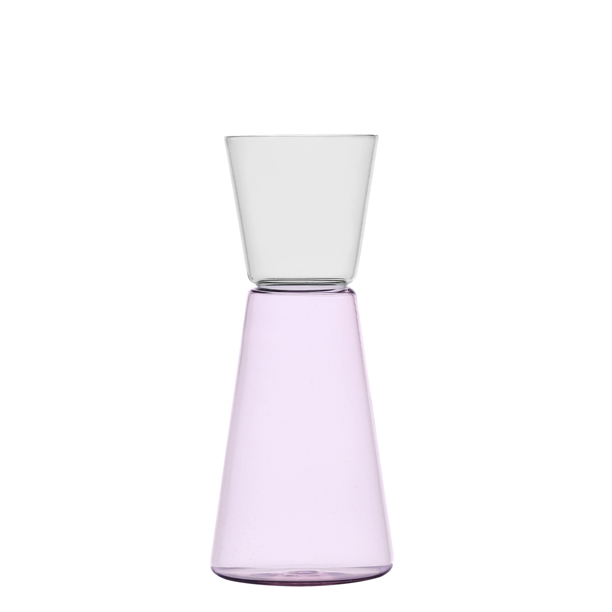 Dzbanek różowy/przezroczysty 750 ml - Ichendorf