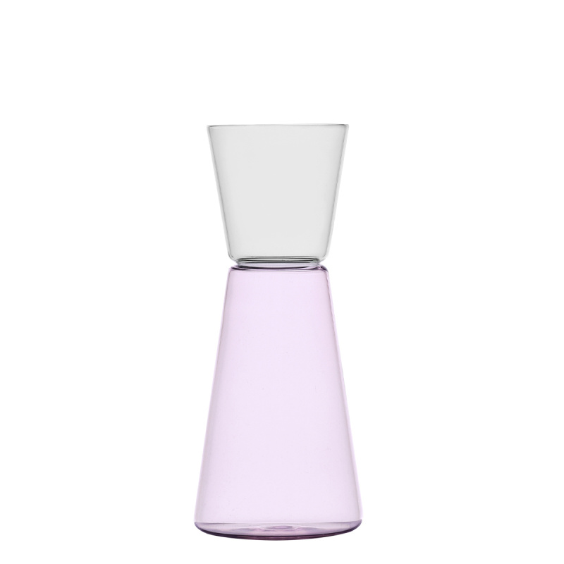 Dzbanek różowy/przezroczysty 750 ml - Ichendorf