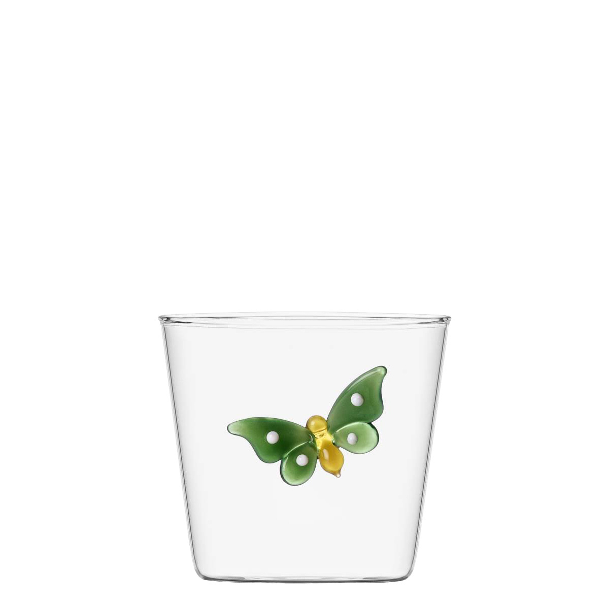 Szklanka z zielonym motylem 350 ml