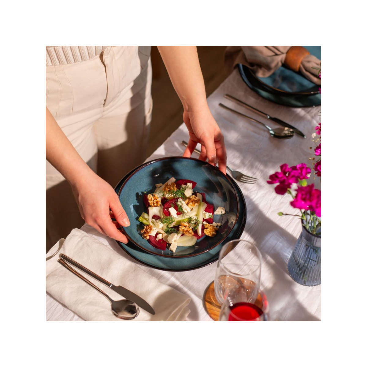 Zestaw talerzy ceramicznych 12 szt. – Elements Night