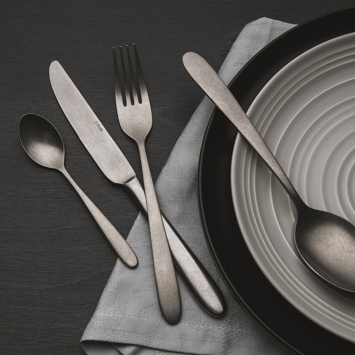 Zestaw sztućców 24 el. - Alpha Stone Wash