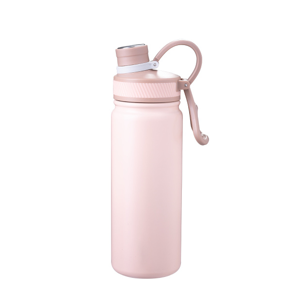 Butelka ze stali nierdzewnej 650 ml różowa matowa - to Go