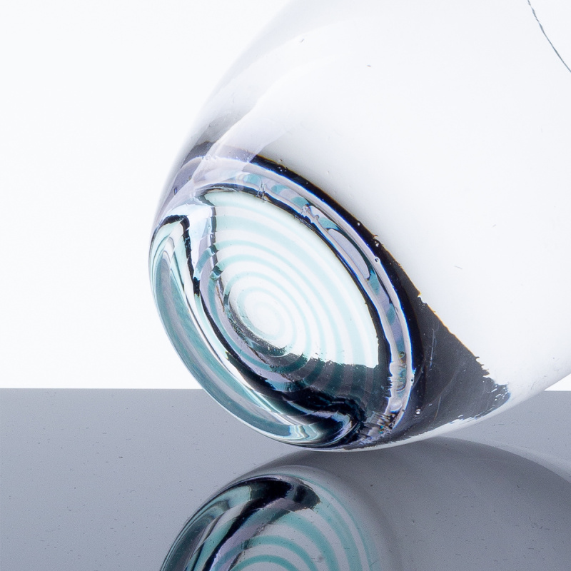 Szklanki typu tumbler 460 ml z turkusowym spiralnym dnem 6 szt. - Optima Glas Lunasol