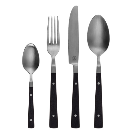 Zestaw sztućców 24 el. - Image POM Black