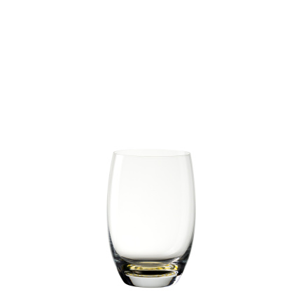 Szklanki typu tumbler 460 ml z żółtym spiralnym dnem 6 szt. - Optima Glas Lunasol