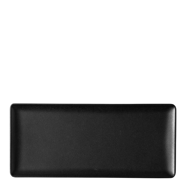 Talerz serwisowy 24 x 13 cm - Basic czarny matowy