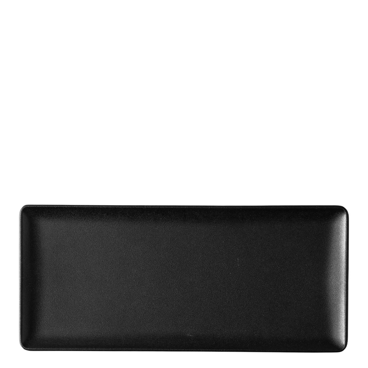 Talerz serwisowy 24 x 13 cm - Basic czarny matowy