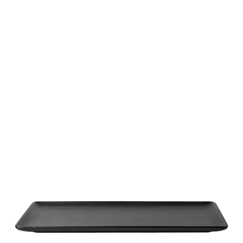 Talerz serwisowy 24 x 13 cm - Basic czarny matowy