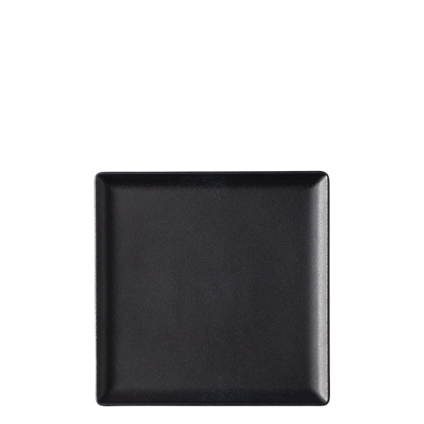Talerz serwisowy 17 x 17 cm - Basic czarny matowy