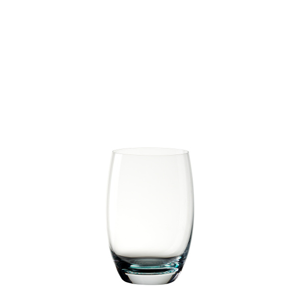 Szklanki typu tumbler 460 ml z turkusowym spiralnym dnem 6 szt. - Optima Glas Lunasol