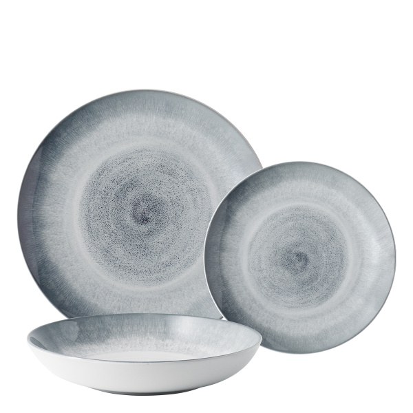 Zestaw talerzy ceramicznych 12 szt. - Elements Vulcano