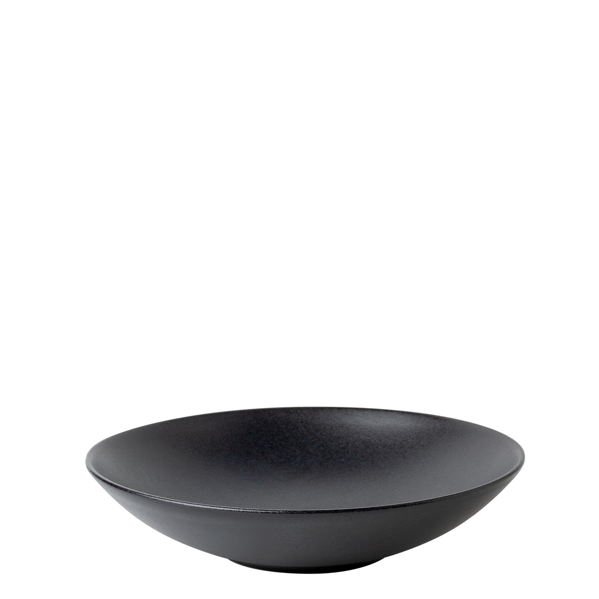 Talerz głęboki 21,5 cm 4 szt. - Basic czarny matowy