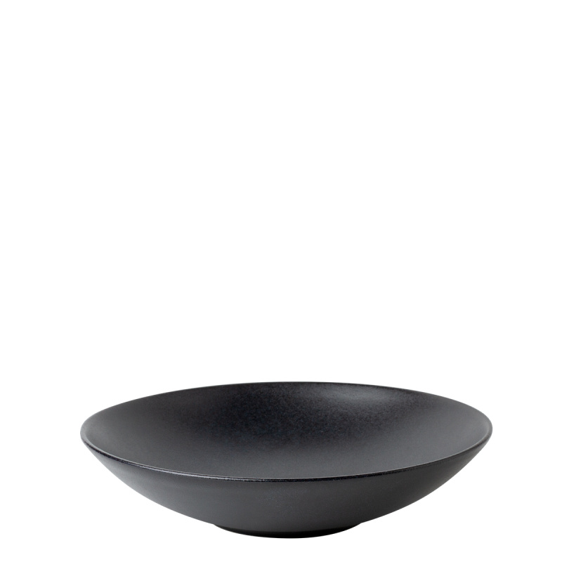 Talerz głęboki 21,5 cm 4 szt. - Basic czarny matowy