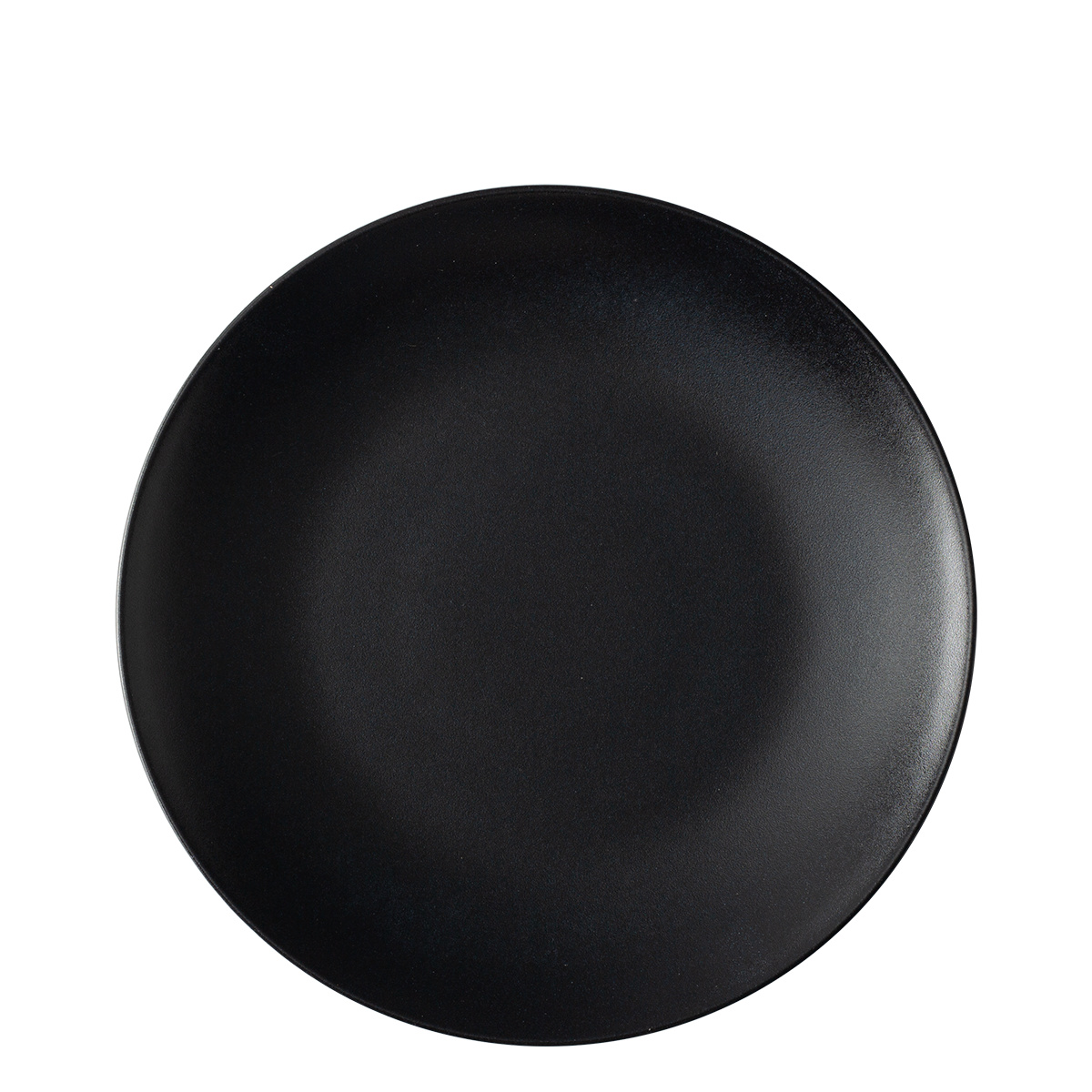 Talerz płytki 24 cm 4 szt. - Basic czarny matowy