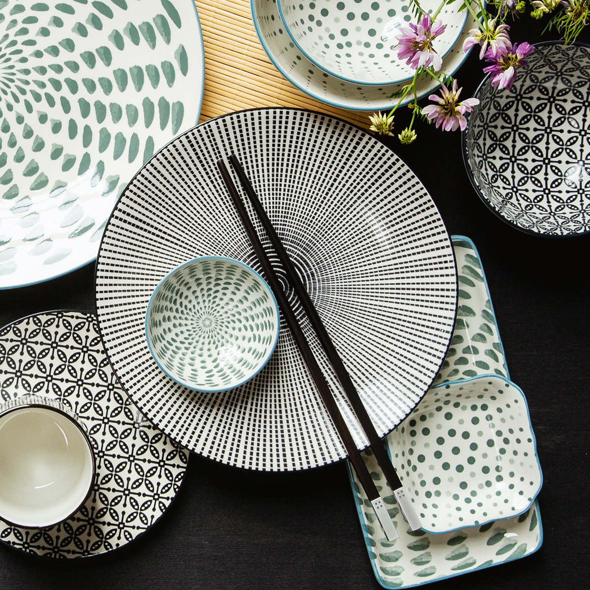 Zestaw porcelanowy 24 el. – Elements Asia Fire