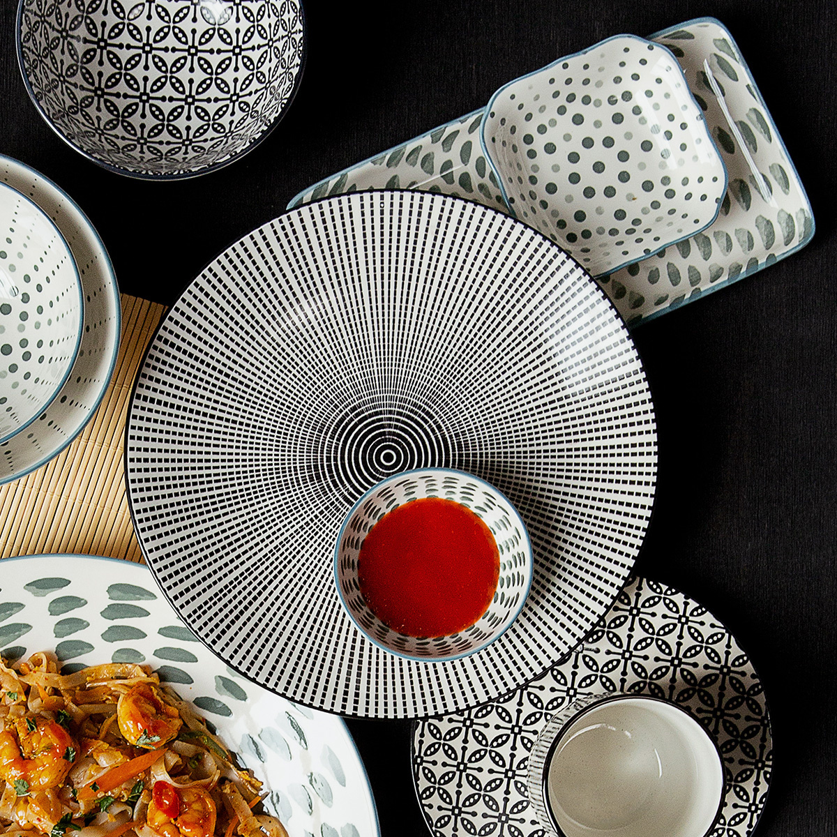 Zestaw porcelanowy 24 el. – Elements Asia Fire