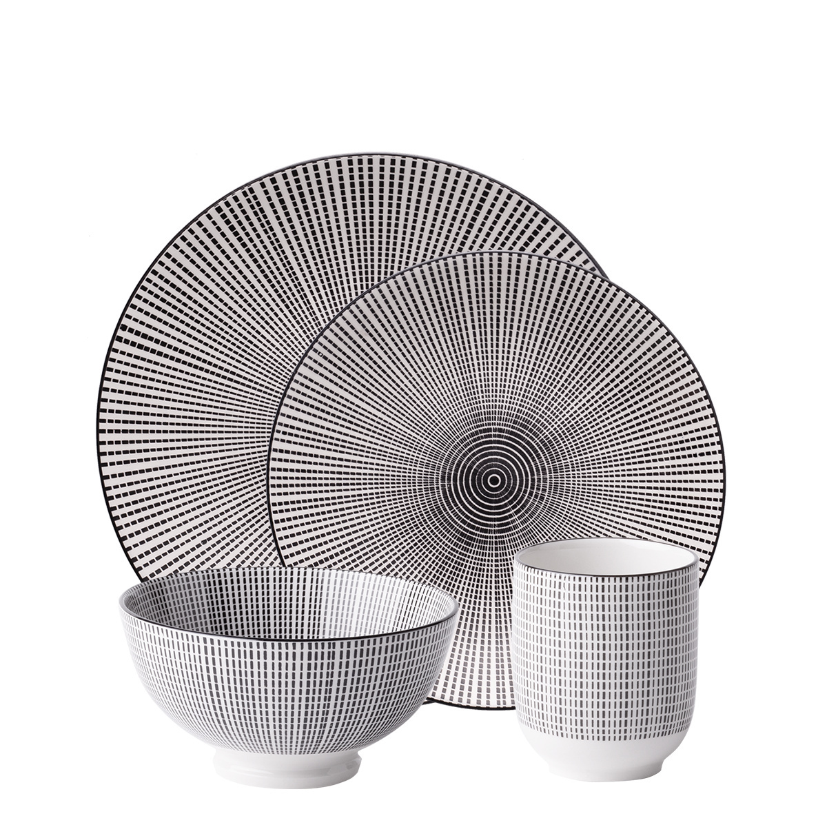Zestaw porcelanowy 24 el. – Elements Asia Fire