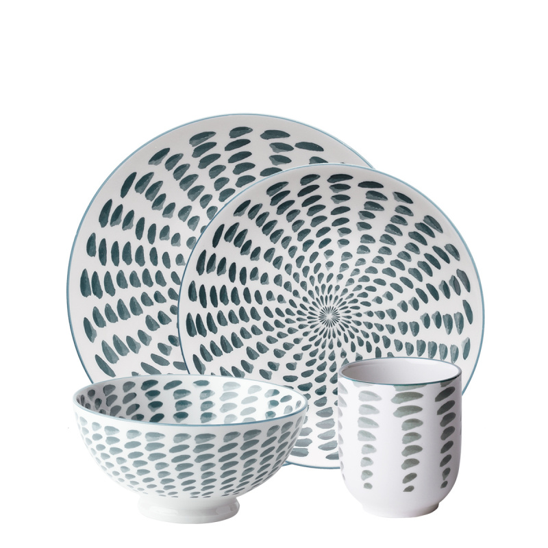 Zestaw porcelanowy 24 el. – Elements Asia Water