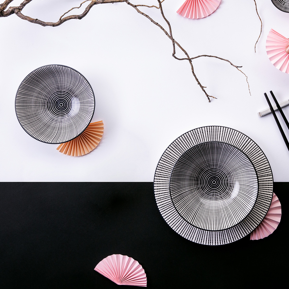 Zestaw porcelanowy 24 el. – Elements Asia Fire