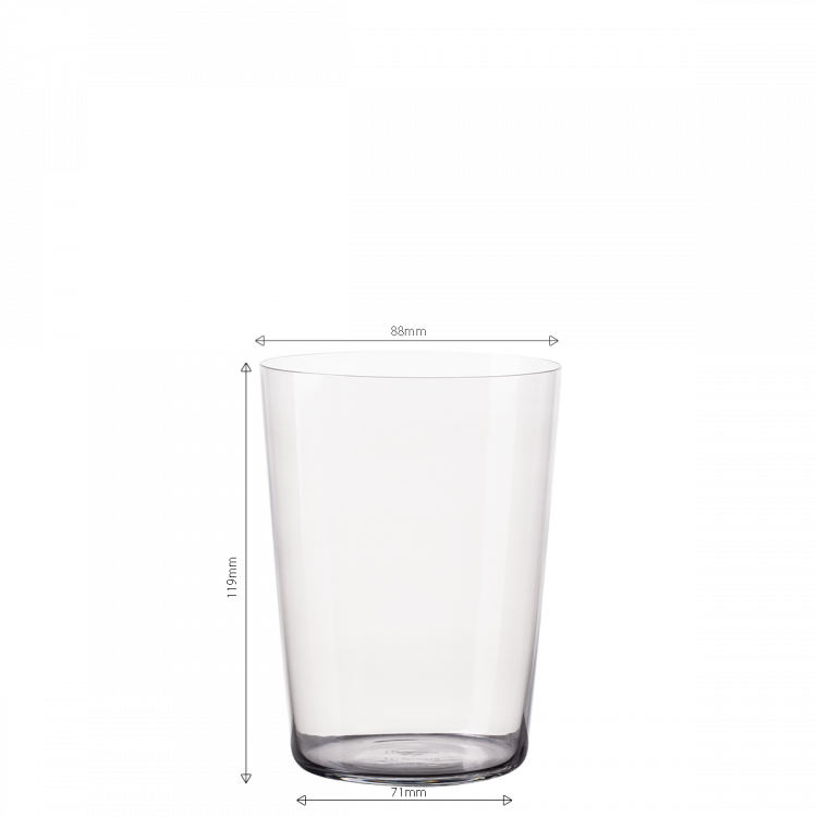 Szklanki Tumbler szare 515 ml zestaw 6 szt – 21st Century Glas Lunasol META Glass