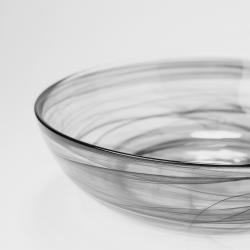 Miska czarna 18 cm - Elements Glass