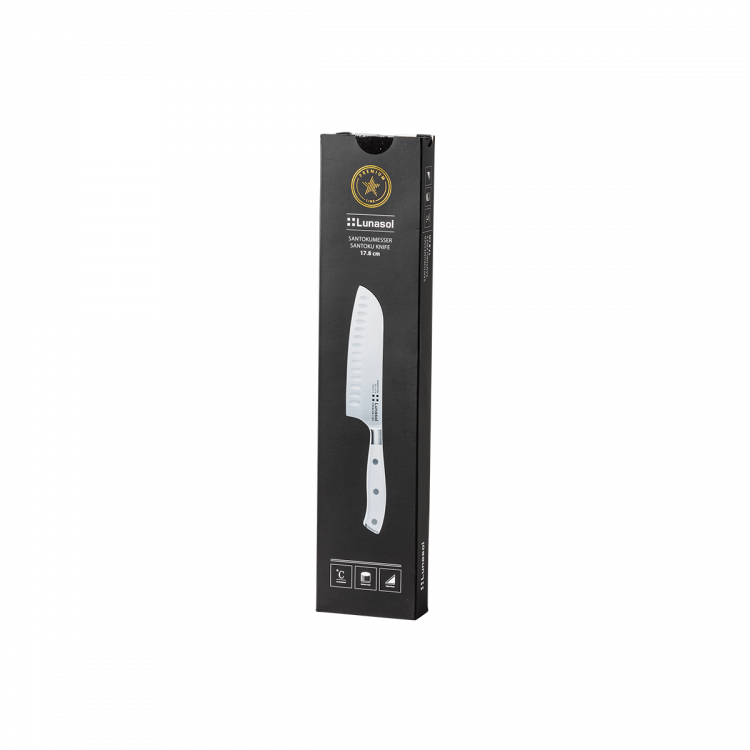 Nóż santoku duży 17,8 cm – Premium