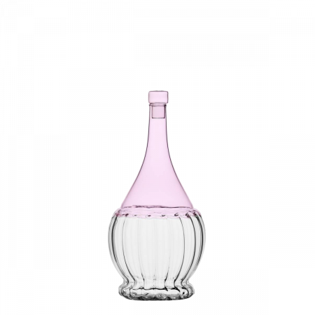 Butelka z zakrętką różowa/przezroczysta 1,1 l - Ichendorf