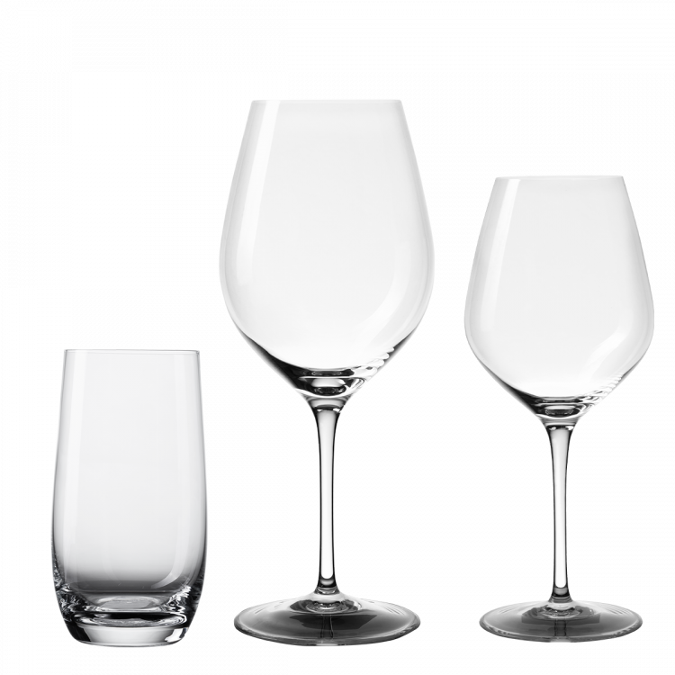 Zestaw startowy 18 szklanek do domu - Optima Glas Lunasol