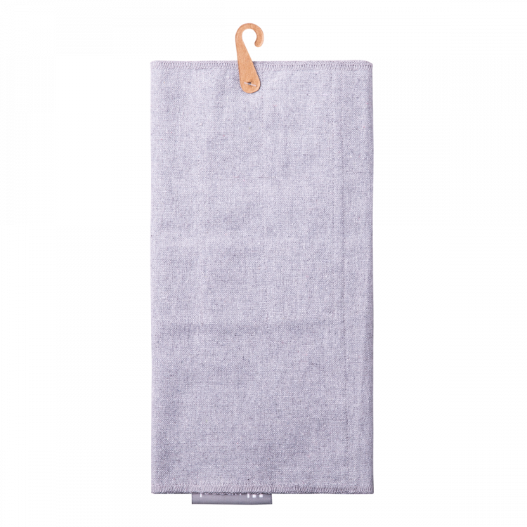 Jasnoszare bawełniane worek na sztućce 52 x 26 cm - Basic Ambiente