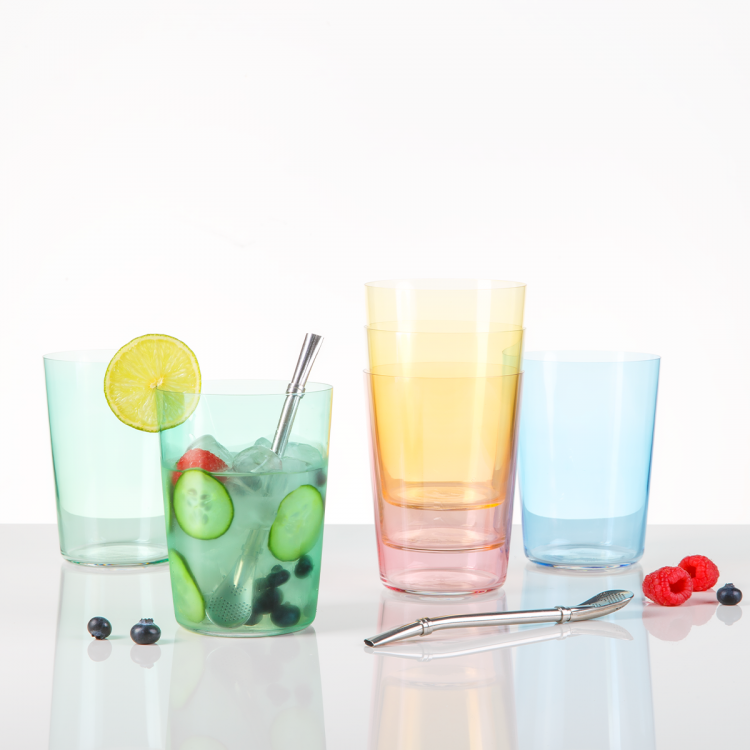 Szklanki Tumbler beżowe 515 ml zestaw 6 szt – 21st Century Glas Lunasol META Glass
