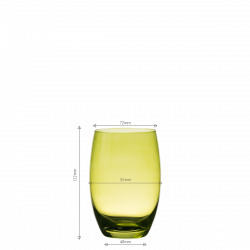 Kubki Tumbler zielone 460 ml, 6 sztuk - Optima Glas Lunasol