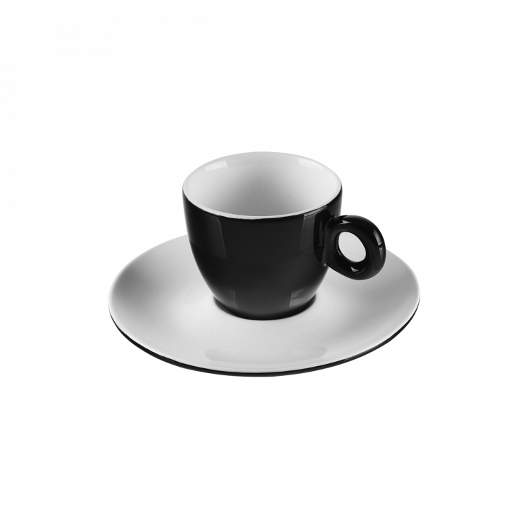 Spodek pod filiżankę do espresso, czarny 12,5 cm – RGB