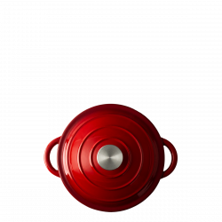 Żeliwny garnek emaliowany, czerwony ø 20 cm - Jupiter Lunasol