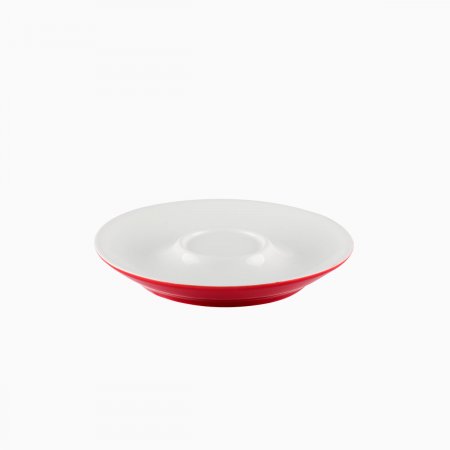 Spodek pod filiżankę do kawy/herbaty czerwony 15 cm - RGB