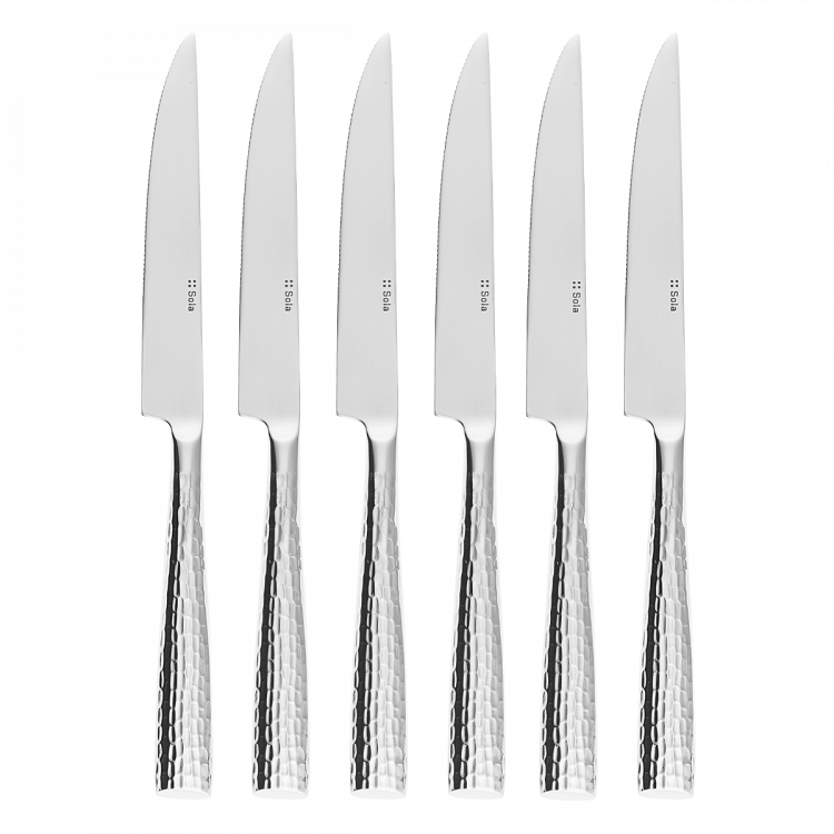 Noże do steków w drewnianym opakowaniu zestaw 6 szt – Miracle