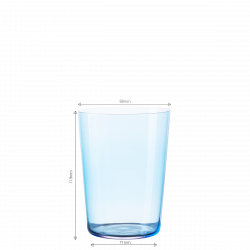 Szklanki Tumbler niebieskie 515 ml zestaw 6 szt – 21st Century Glas Lunasol META Glass